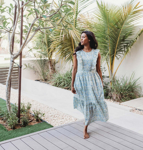 organic cotton nursing dress Luscious Leaves Maternity Lounge Dress | Soft Jersey Organic Cotton | House Dress | Nursing Dress | Full Length Sleep Shirt With Pockets